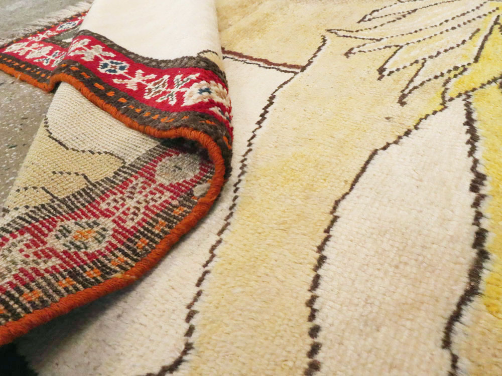 Vintage Persian Gabbeh Pictorial Rug, No.12248 - Galerie Shabab