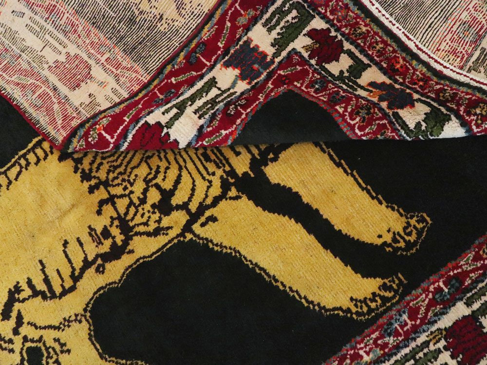 Vintage Persian Gabbeh Pictorial Rug, No.12256 - Galerie Shabab