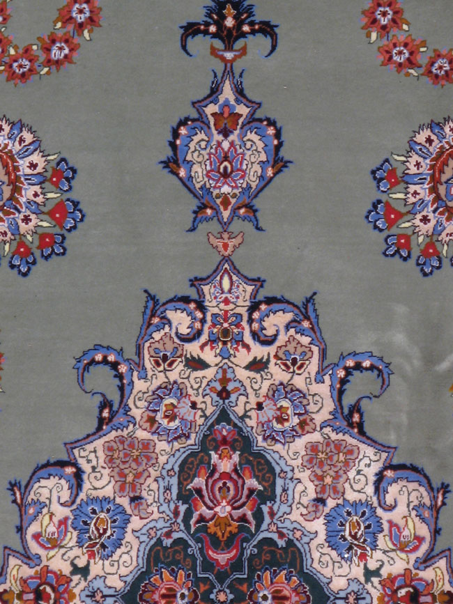 Vintage Persian Isfahan Rug, No.12261 - Galerie Shabab