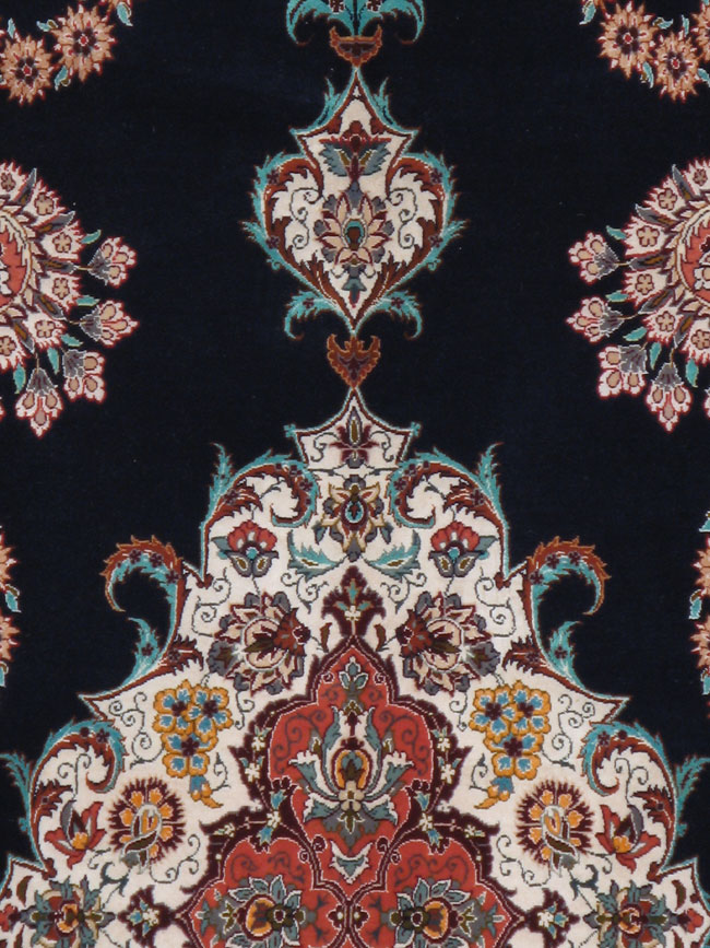 Vintage Persian Isfahan Rug, No.12262 - Galerie Shabab