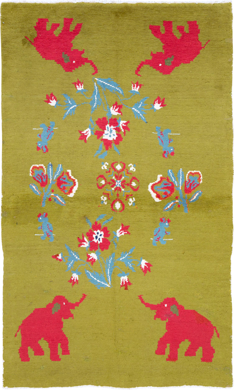 Vintage Swedish Pictorial Rug, No.12293 - Galerie Shabab