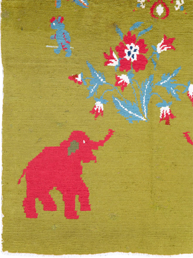Vintage Swedish Pictorial Rug, No.12293 - Galerie Shabab