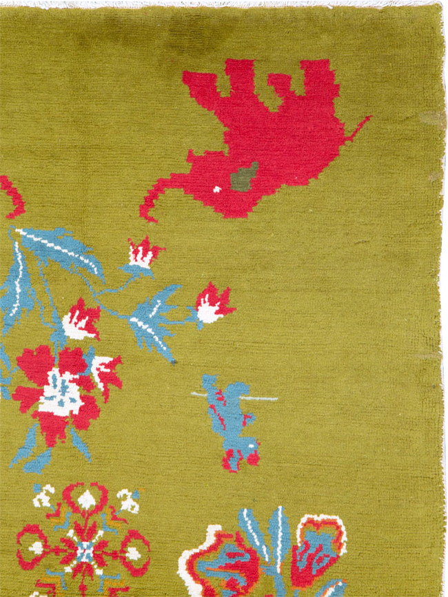 Vintage Swedish Pictorial Rug, No.12293 - Galerie Shabab