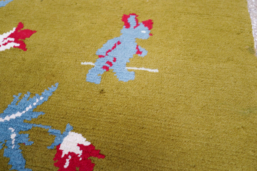 Vintage Swedish Pictorial Rug, No.12293 - Galerie Shabab