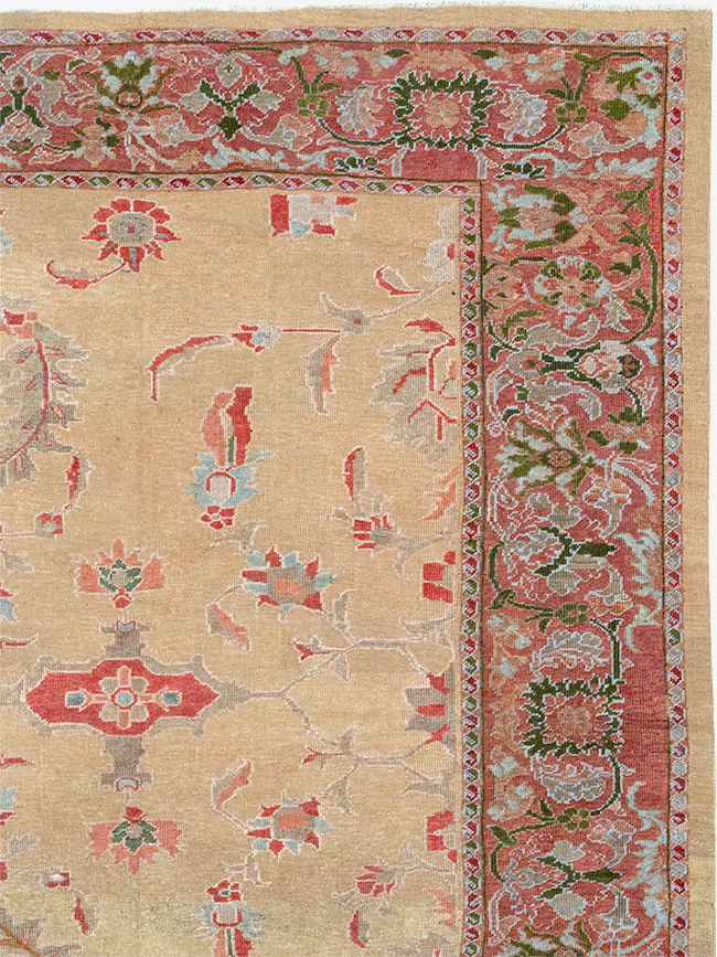 Antique Persian Mahal Room Size Carpet, No.12308 - Galerie Shabab
