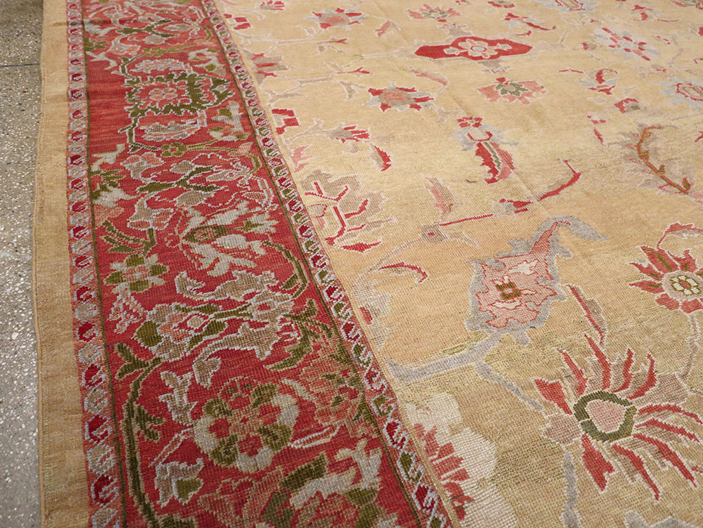 Antique Persian Mahal Room Size Carpet, No.12308 - Galerie Shabab
