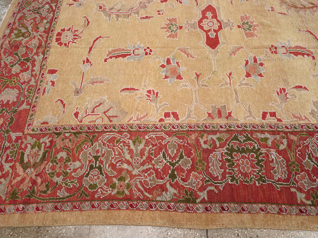 Antique Persian Mahal Room Size Carpet, No.12308 - Galerie Shabab