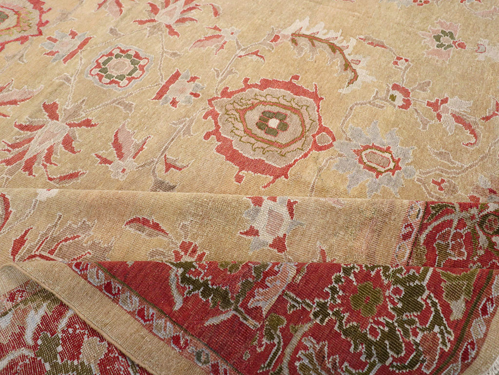 Antique Persian Mahal Room Size Carpet, No.12308 - Galerie Shabab