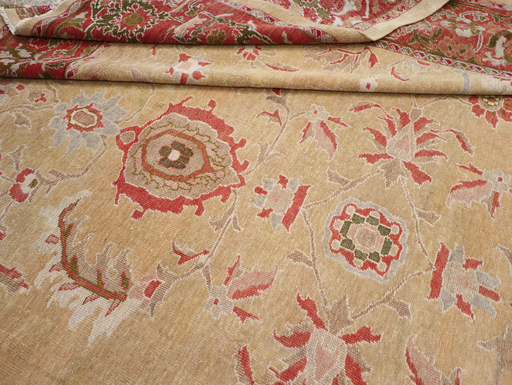 Antique Persian Mahal Room Size Carpet, No.12308 - Galerie Shabab