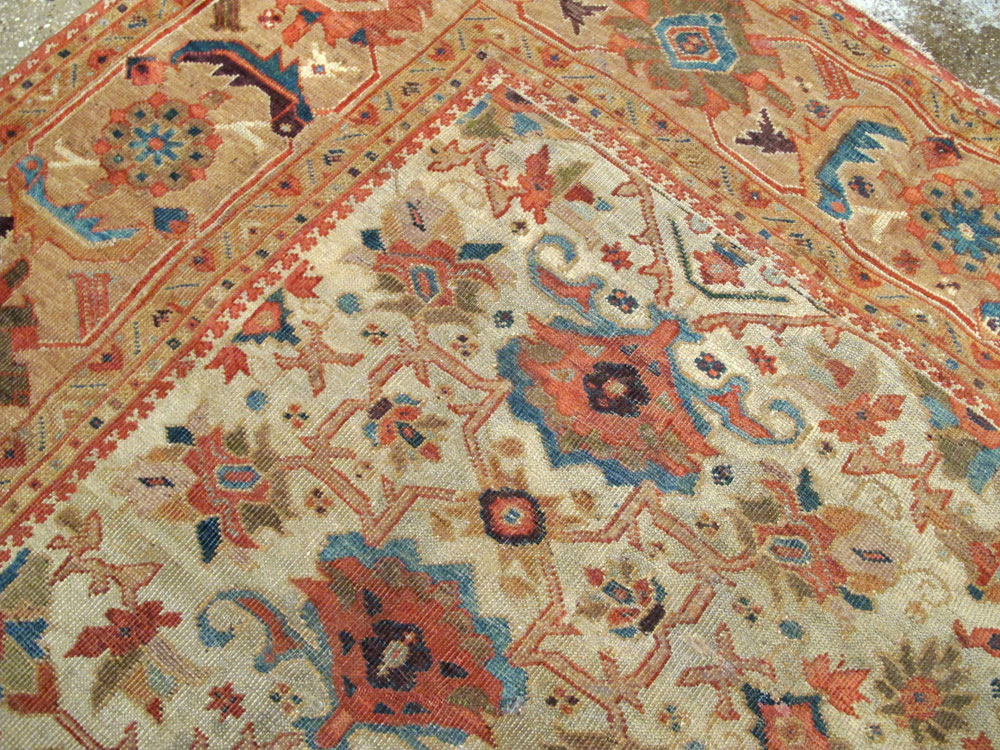 Antique Persian Mahal Rug, No.12318 - Galerie Shabab