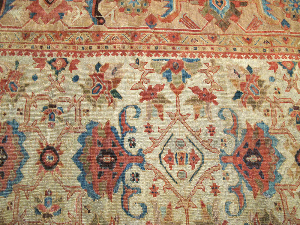 Antique Persian Mahal Rug, No.12318 - Galerie Shabab