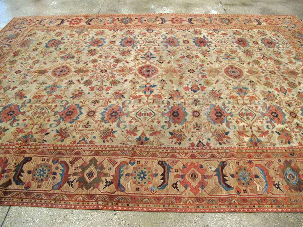 Antique Persian Mahal Rug, No.12318 - Galerie Shabab
