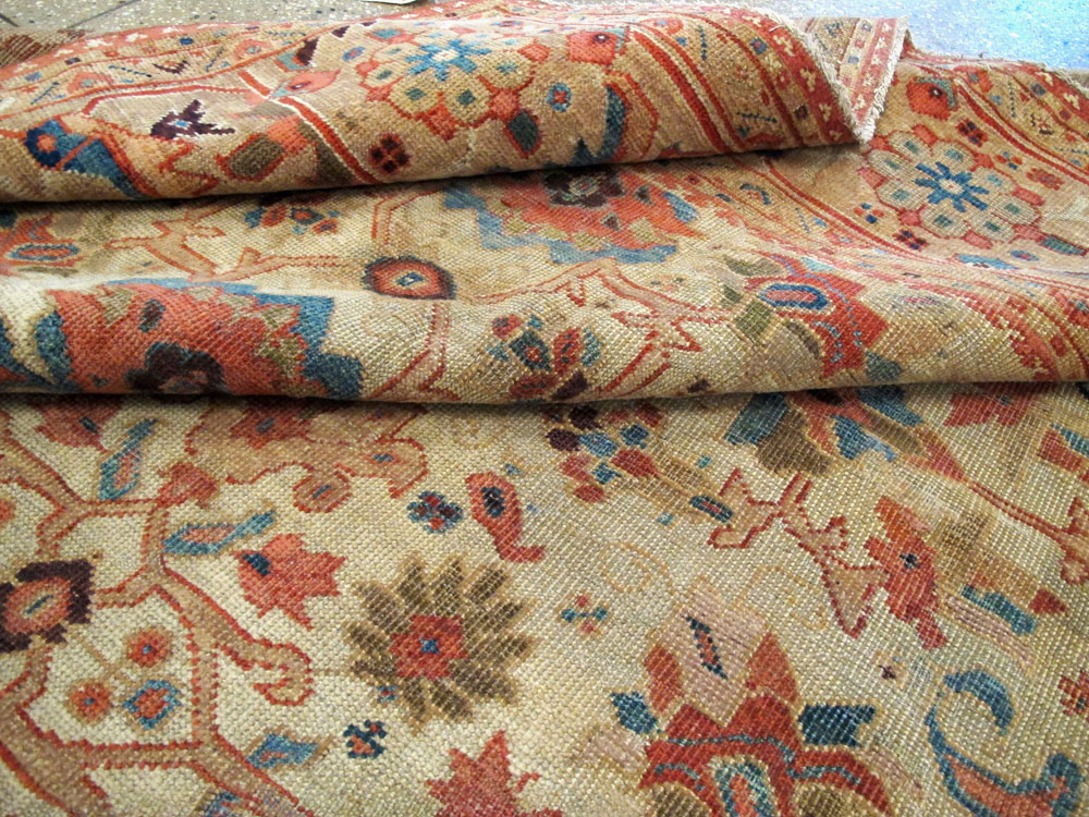 Antique Persian Mahal Rug, No.12318 - Galerie Shabab