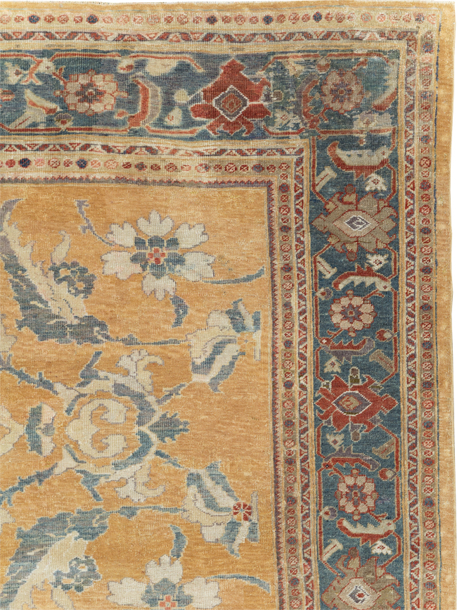 Antique Persian Mahal Small Room Size Carpet, No.12328 - Galerie Shabab