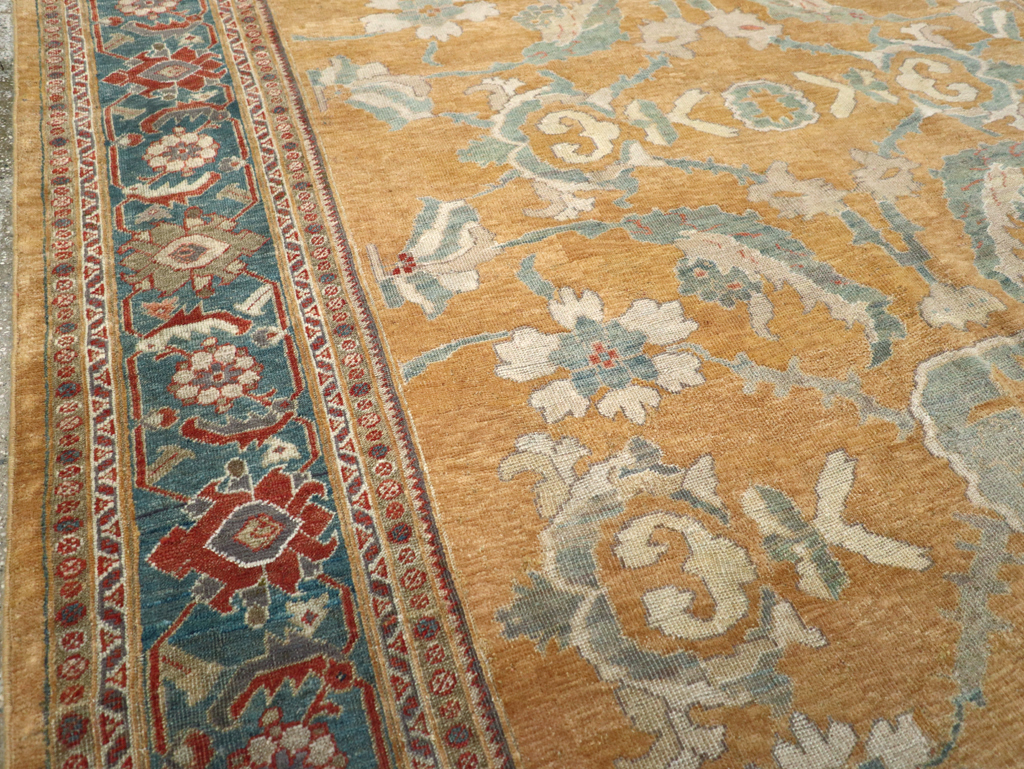 Antique Persian Mahal Small Room Size Carpet, No.12328 - Galerie Shabab