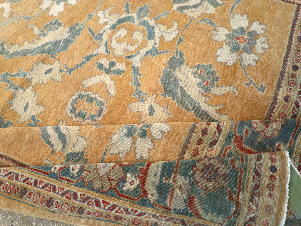 Antique Persian Mahal Small Room Size Carpet, No.12328 - Galerie Shabab