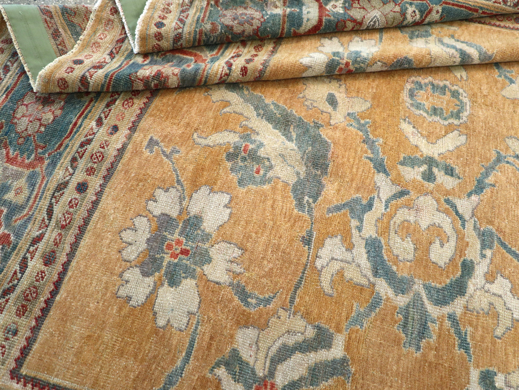 Antique Persian Mahal Small Room Size Carpet, No.12328 - Galerie Shabab