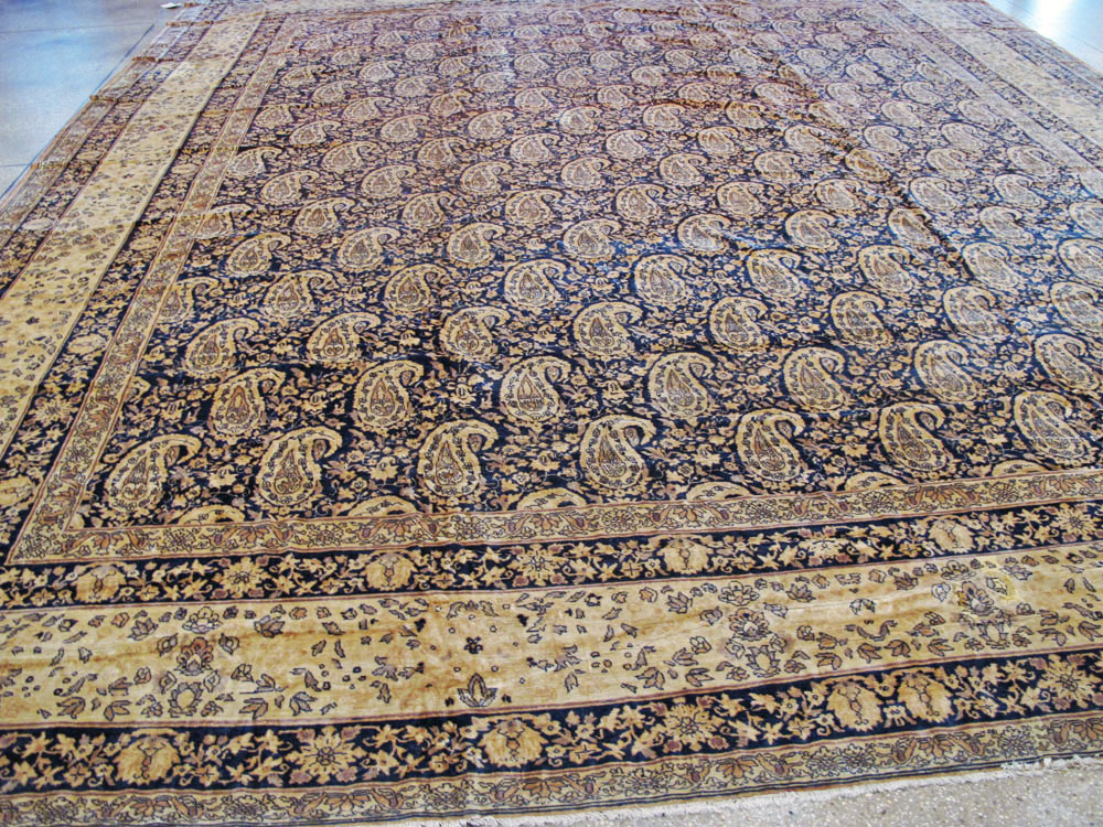 Antique Indian Senneh Carpet, No.12338 - Galerie Shabab