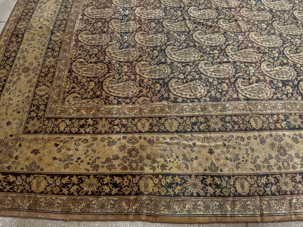 Antique Indian Senneh Carpet, No.12338 - Galerie Shabab