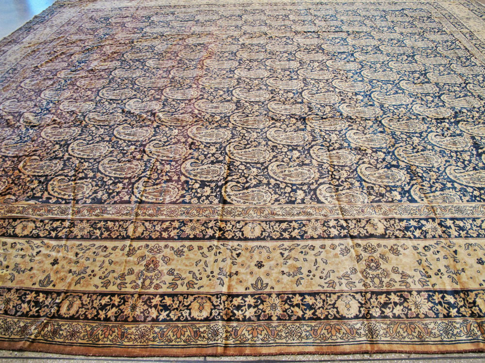 Antique Indian Senneh Carpet, No.12338 - Galerie Shabab