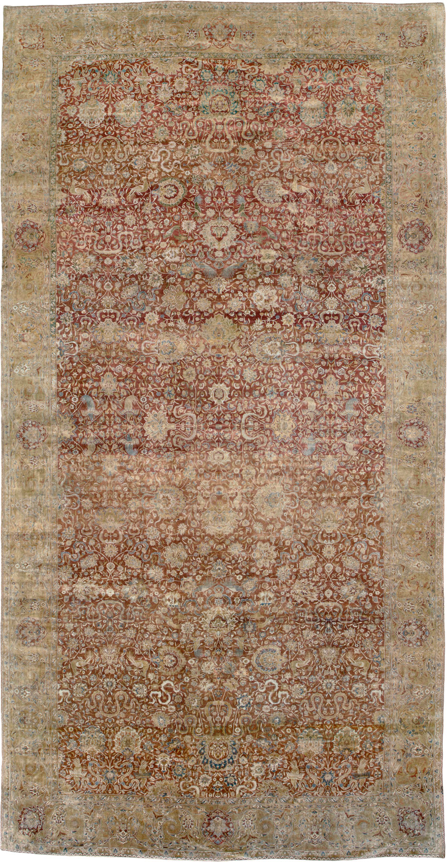 Antique Indian Lahore Rug, No.12353 - Galerie Shabab