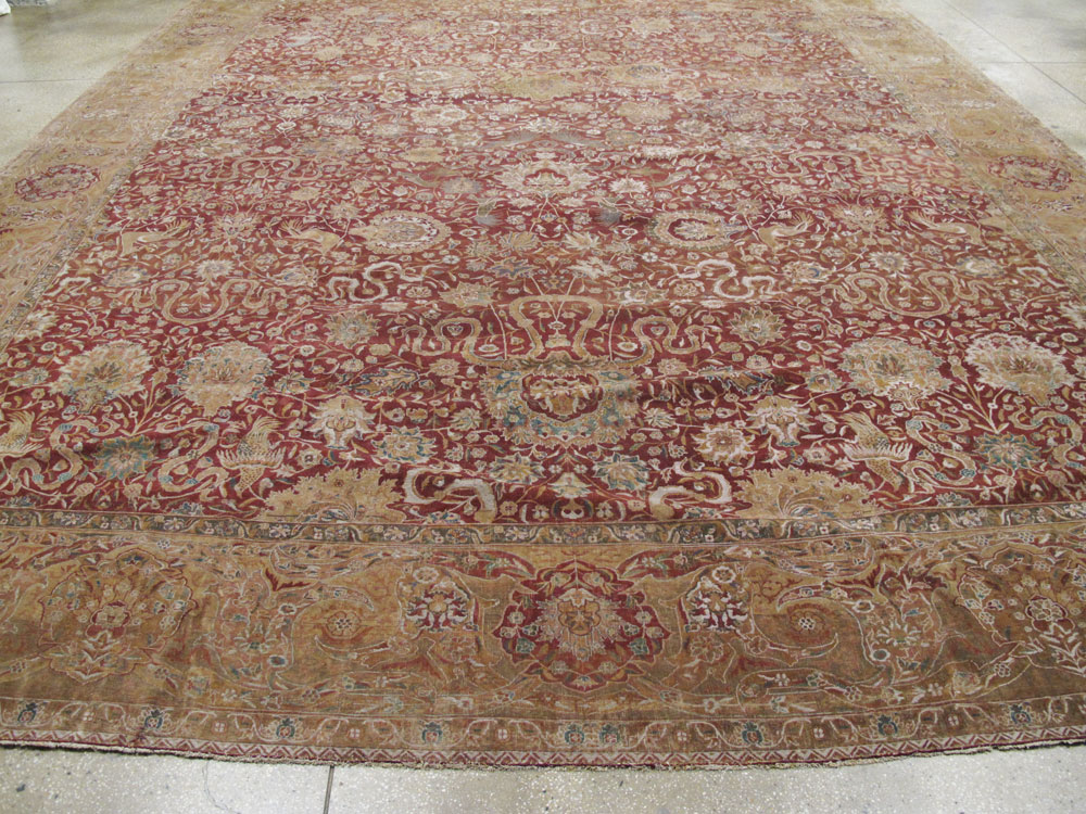Antique Indian Lahore Rug, No.12353 - Galerie Shabab