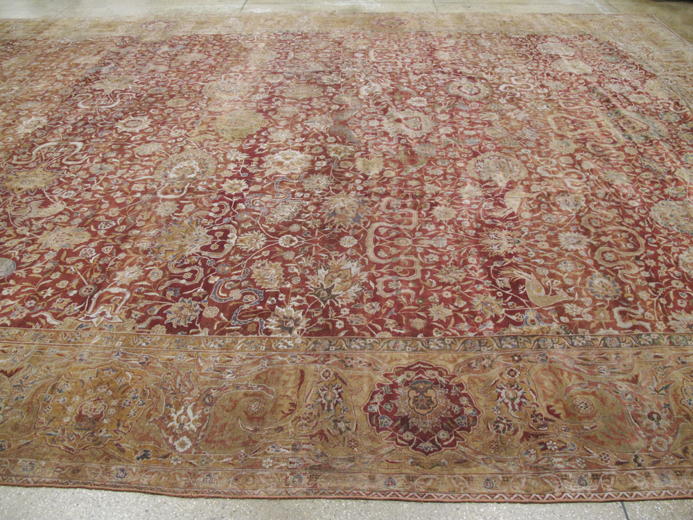 Antique Indian Lahore Rug, No.12353 - Galerie Shabab