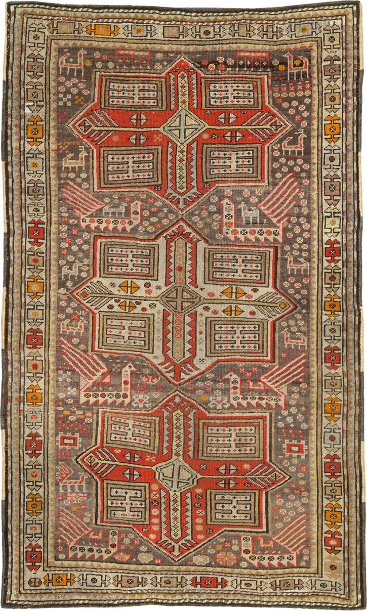 Antique Caucasian Kazak Rug, No.12424 - Galerie Shabab