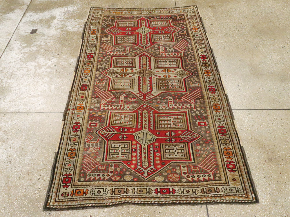 Antique Caucasian Kazak Rug, No.12424 - Galerie Shabab