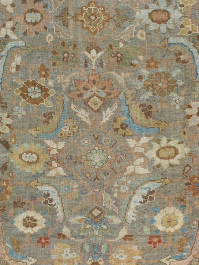 Antique Persian Mahal Rug, No.12465 - Galerie Shabab