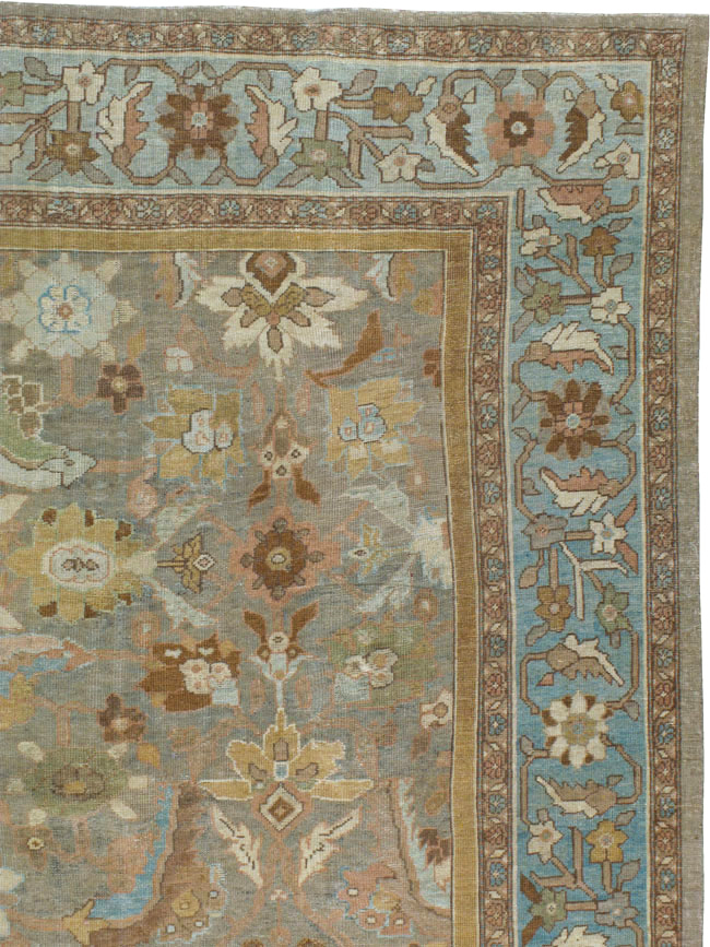 Antique Persian Mahal Rug, No.12465 - Galerie Shabab
