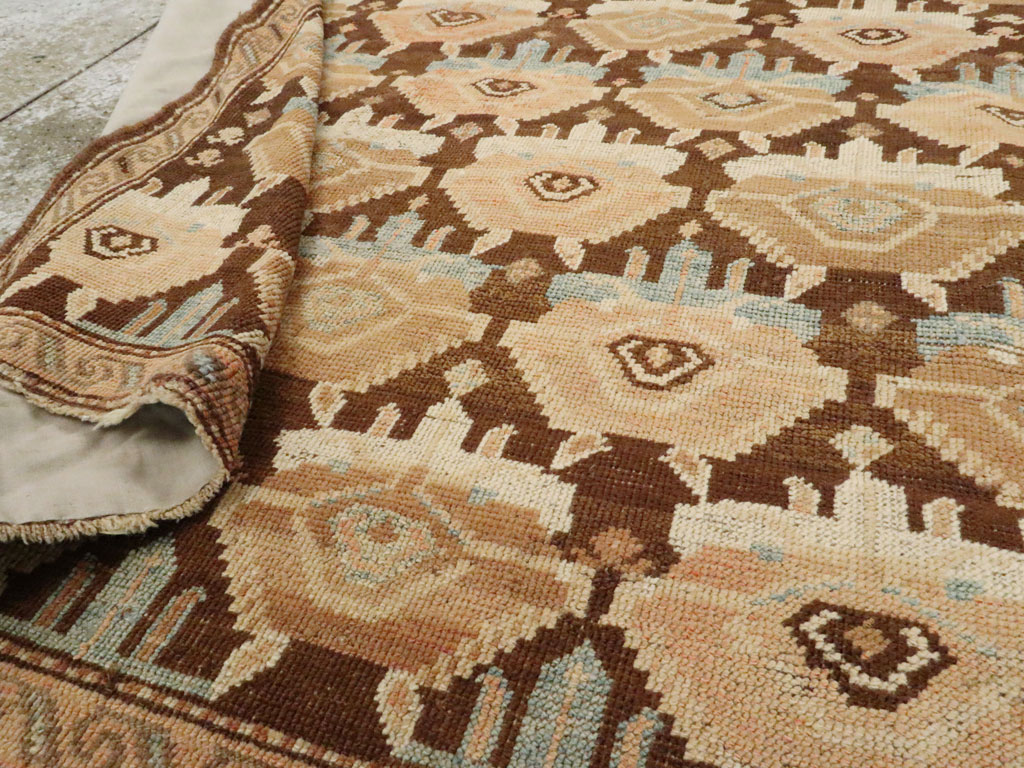Vintage Caucasian Karabagh Accent Rug, No.12479 - Galerie Shabab