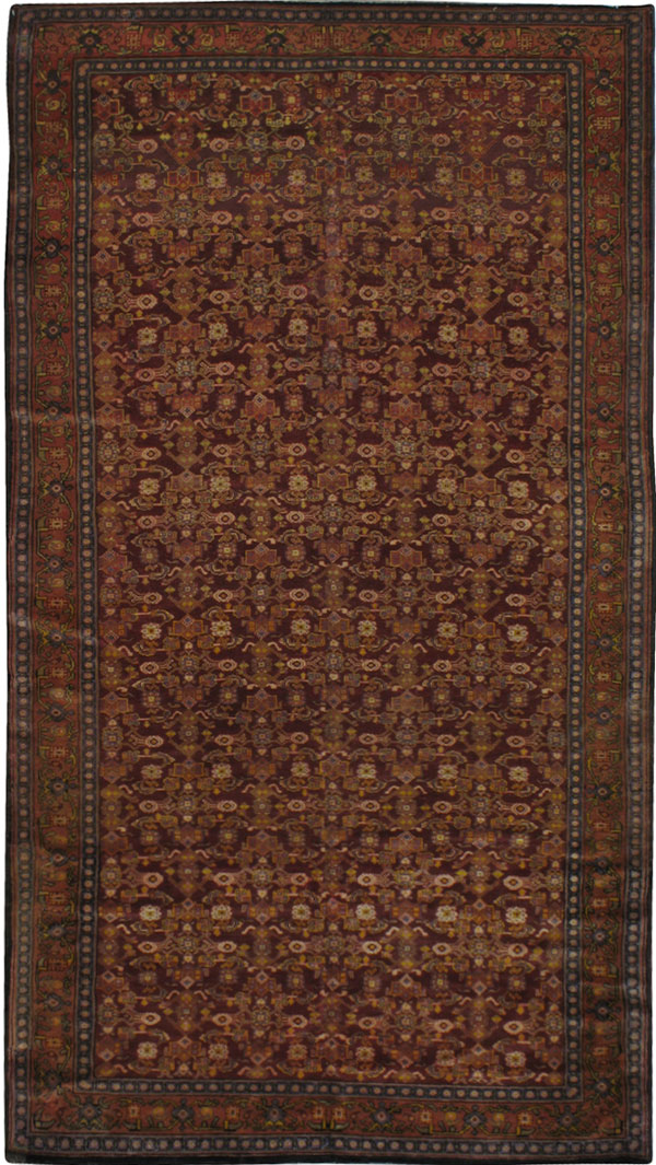 Antique Persian Senneh Rug, No.12537 - Galerie Shabab