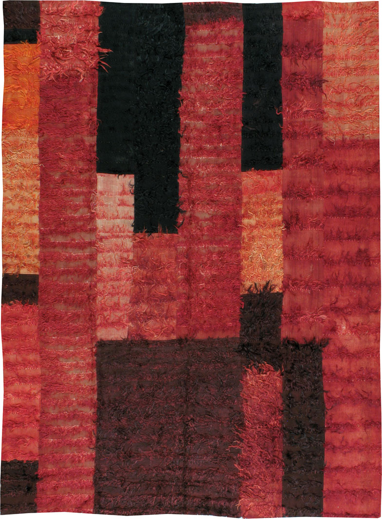 Vintage Turkish Tulu Rug, No.12601 - Galerie Shabab