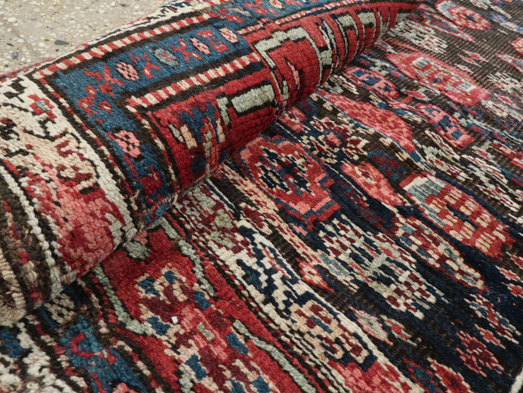 Antique Persian Bidjar Wide Gallery Runner, No.12607 - Galerie Shabab