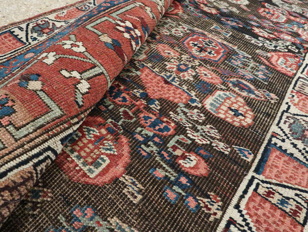 Antique Persian Bidjar Wide Gallery Runner, No.12607 - Galerie Shabab