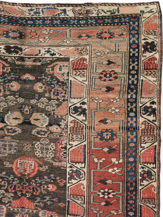 Antique Persian Bidjar Wide Gallery Runner, No.12607 - Galerie Shabab