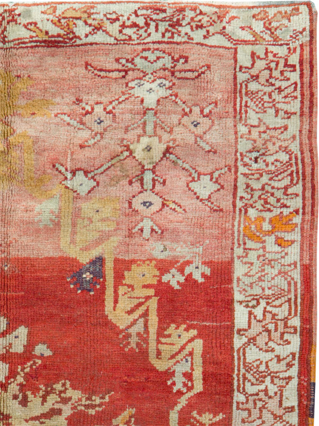 Antique Turkish Oushak Rug, No.12617 - Galerie Shabab