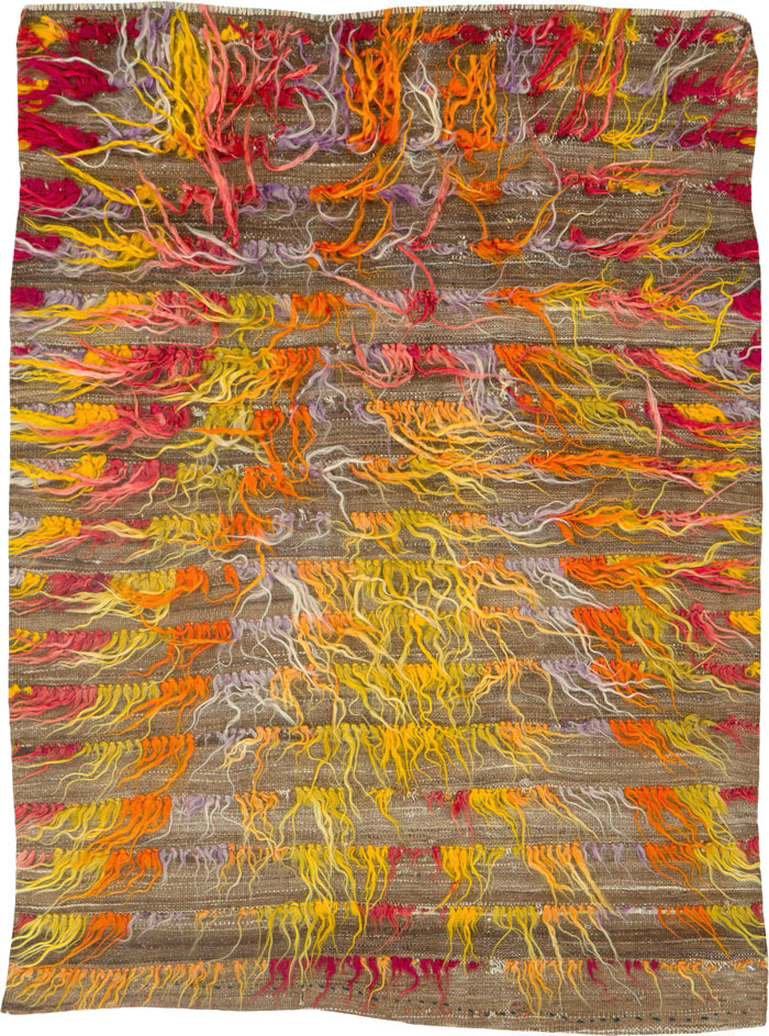 Vintage Turkish Tulu Rug, No.12626 - Galerie Shabab