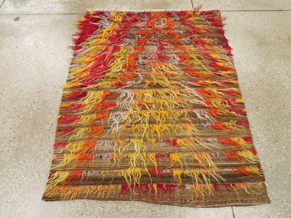 Vintage Turkish Tulu Rug, No.12626 - Galerie Shabab