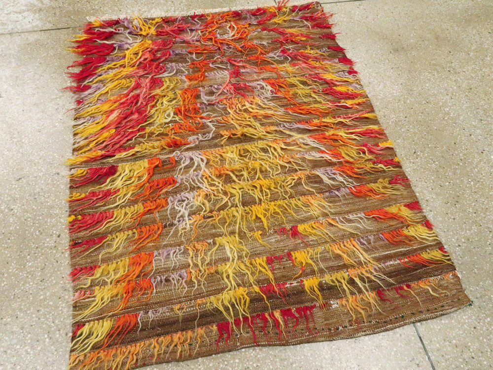 Vintage Turkish Tulu Rug, No.12626 - Galerie Shabab