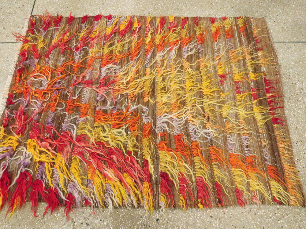 Vintage Turkish Tulu Rug, No.12626 - Galerie Shabab