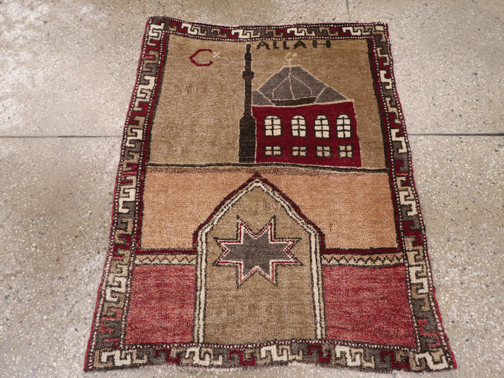 Vintage Turkish Anatolian Pictorial Rug, No.12633 - Galerie Shabab