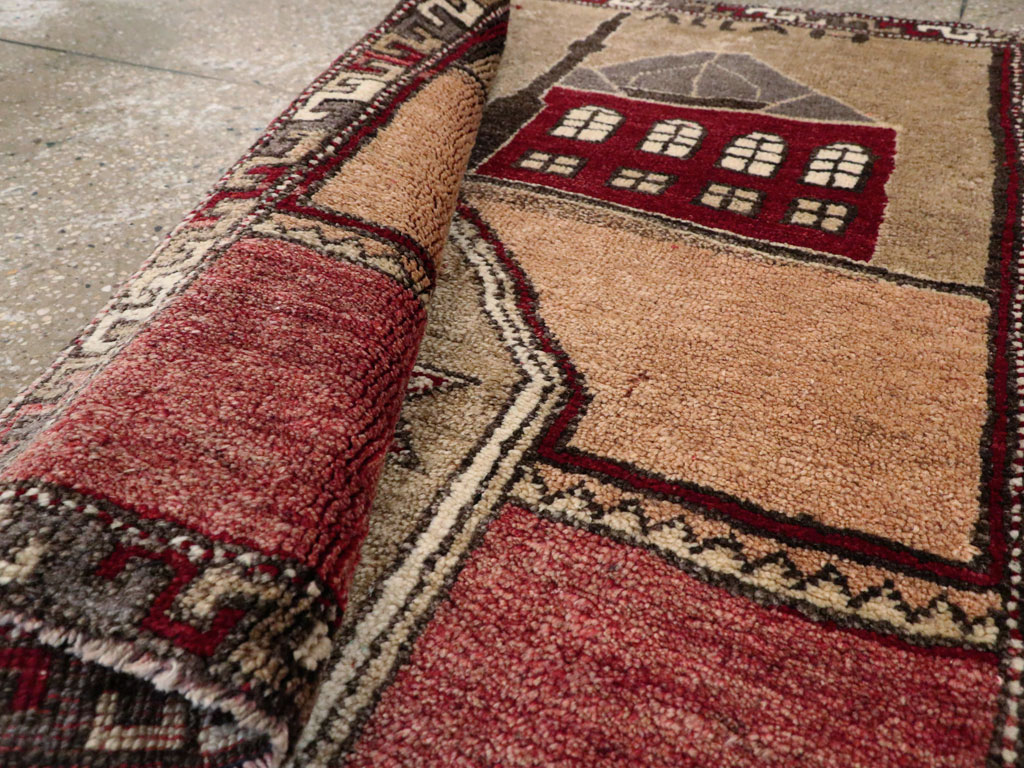 Vintage Turkish Anatolian Pictorial Rug, No.12633 - Galerie Shabab