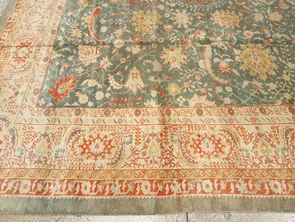 Antique Turkish Oushak Large Room Size Carpet, No.12639 - Galerie Shabab