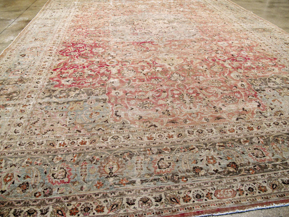 Antique Persian Mashad Rug, No.12732 - Galerie Shabab