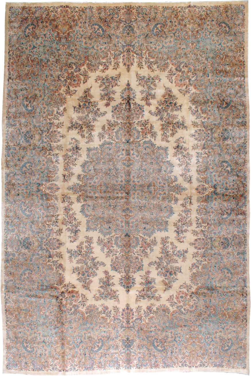 Vintage Persian Kerman Rug, No.12779 - Galerie Shabab