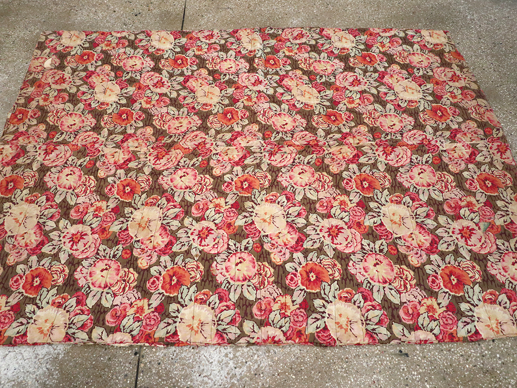 Vintage American Quilt Rug, No.12783 - Galerie Shabab