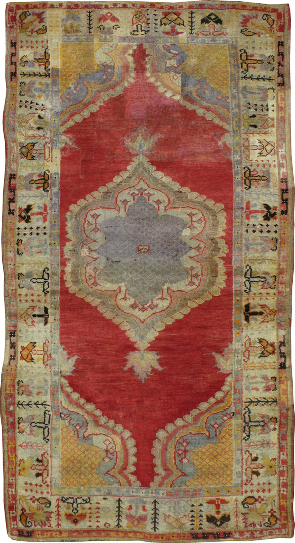 Antique Turkish Oushak Rug, No.12787 - Galerie Shabab