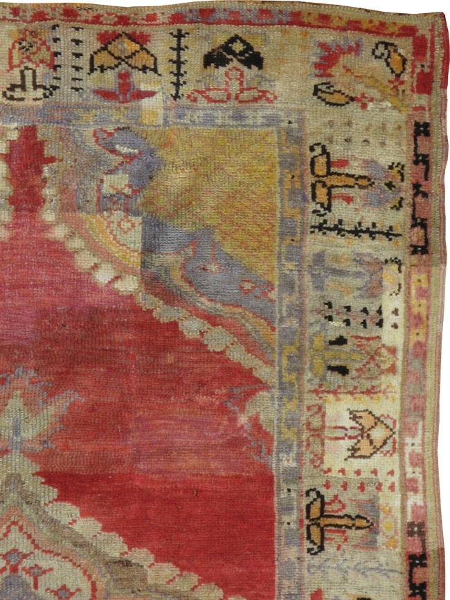 Antique Turkish Oushak Rug, No.12787 - Galerie Shabab